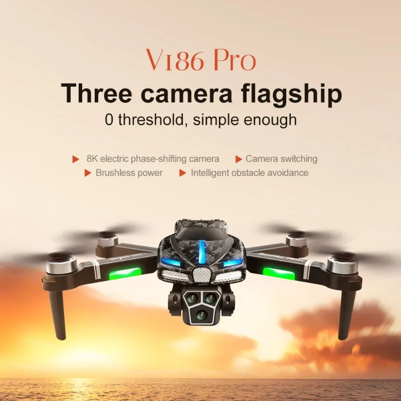 Drone V186 Pro Baru Motor Tanp - Fpv Drone Charger ulasan dan harga